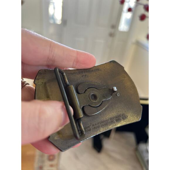 Vintage Remington 1976 Flintlock Rifle 2x3" Metal Belt Buckle - Picture 3 of 6